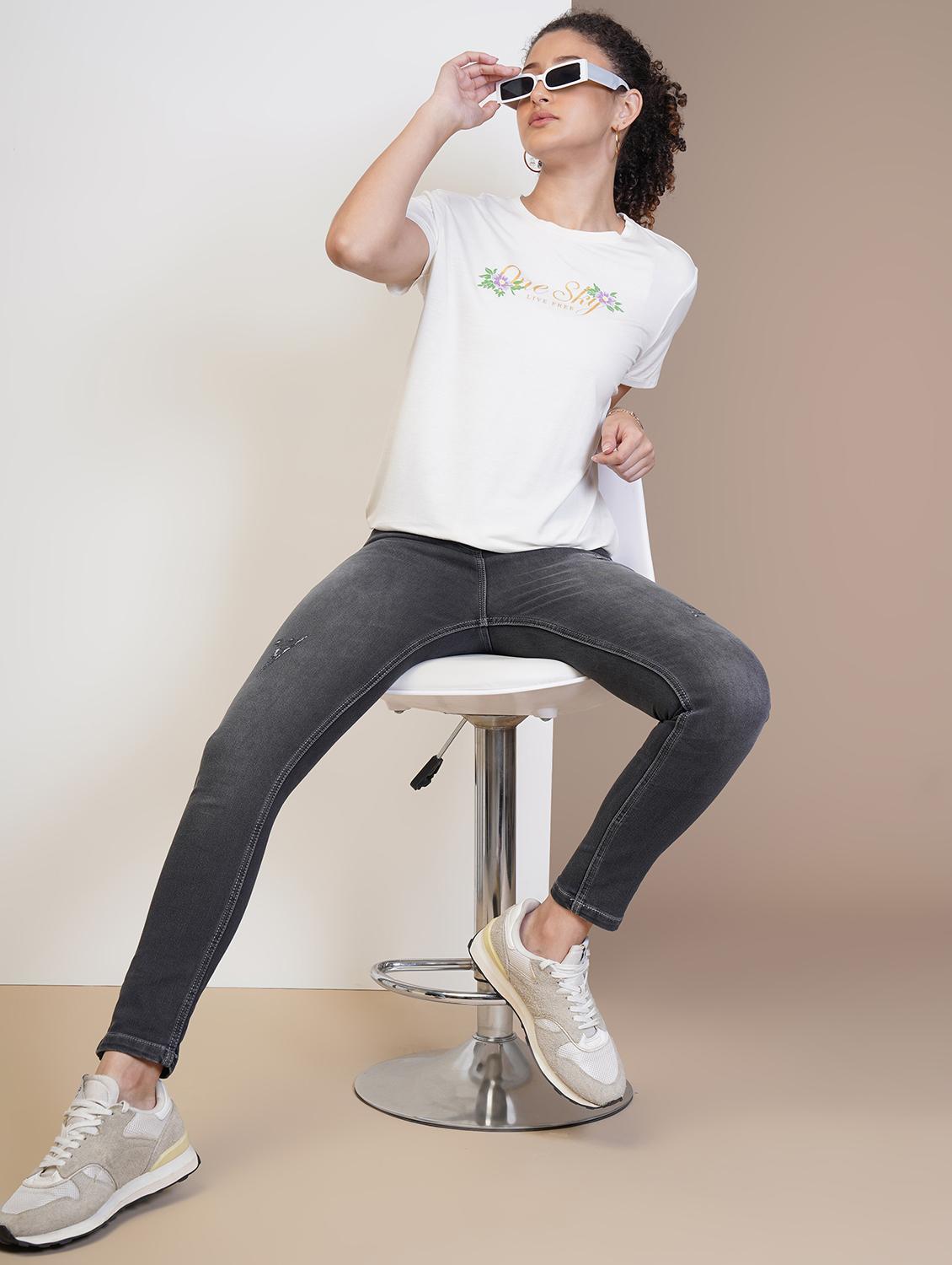 women printed short sleeve regular fit t-shirt - 21582189 - Standard Image - 3