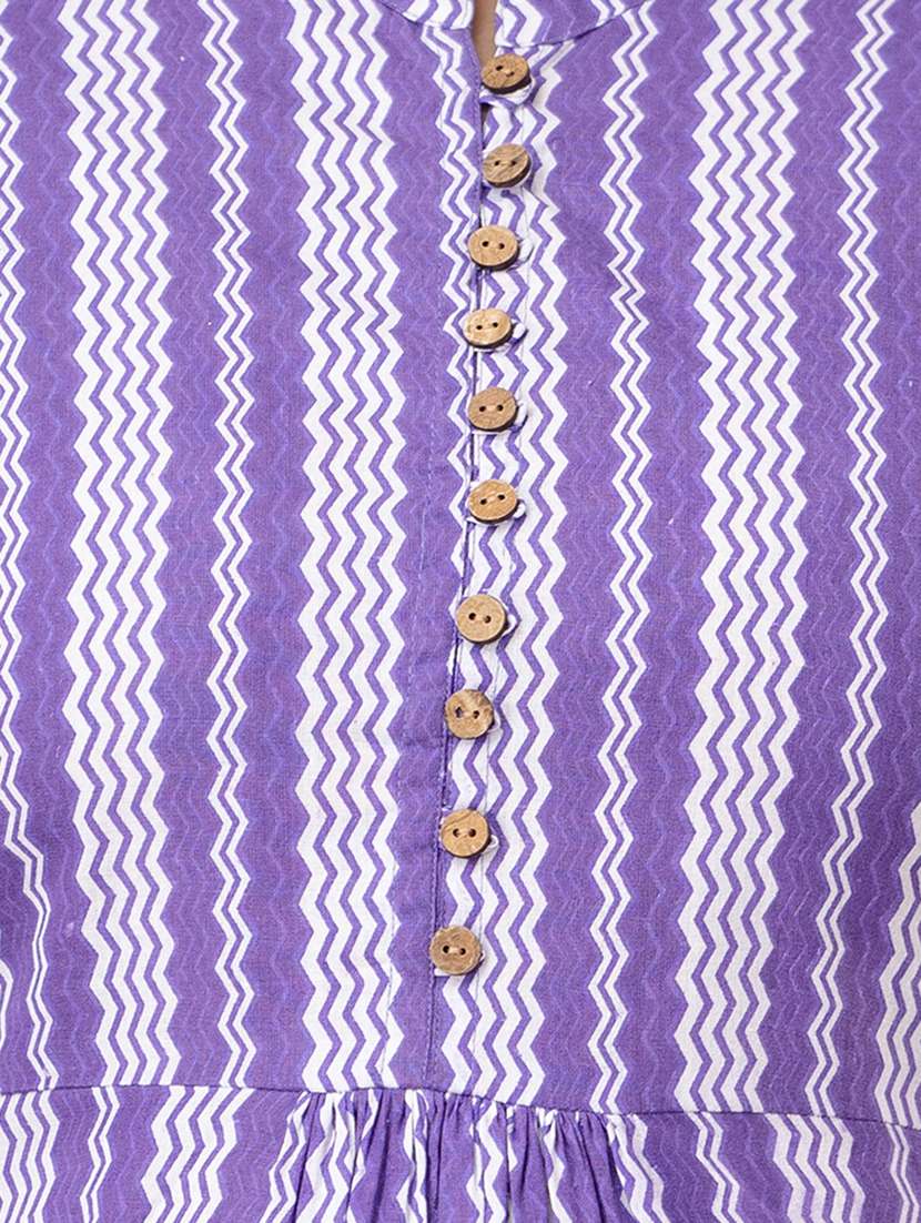 women three quarter sleeve printed regular top - 21582257 -  Standard Image - 5