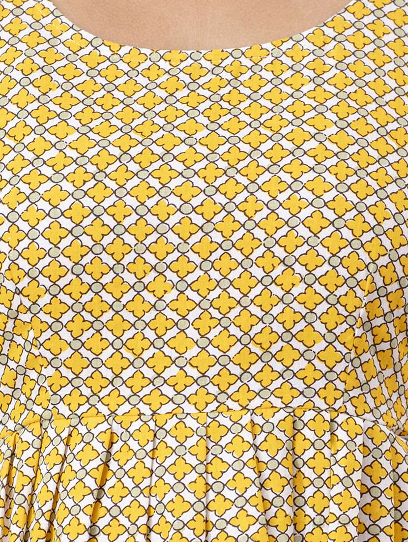 women printed sleeveless peplum top - 21582277 -  Standard Image - 5