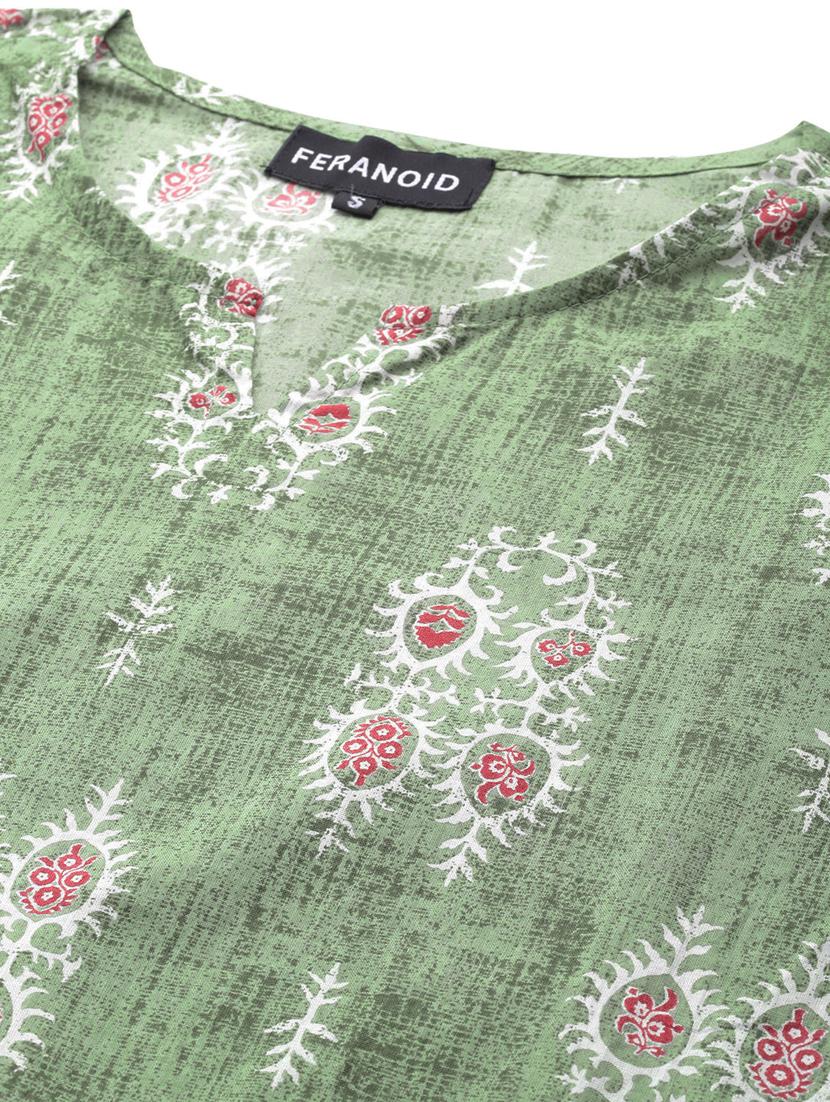 women green printed pyjama nightwear set - 21582319 - Standard Image - 5