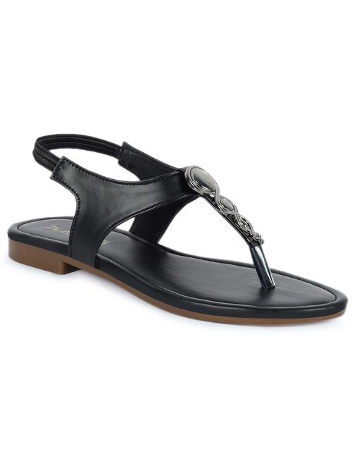 women black back strap sandal - 21582915 - Standard Image - 0