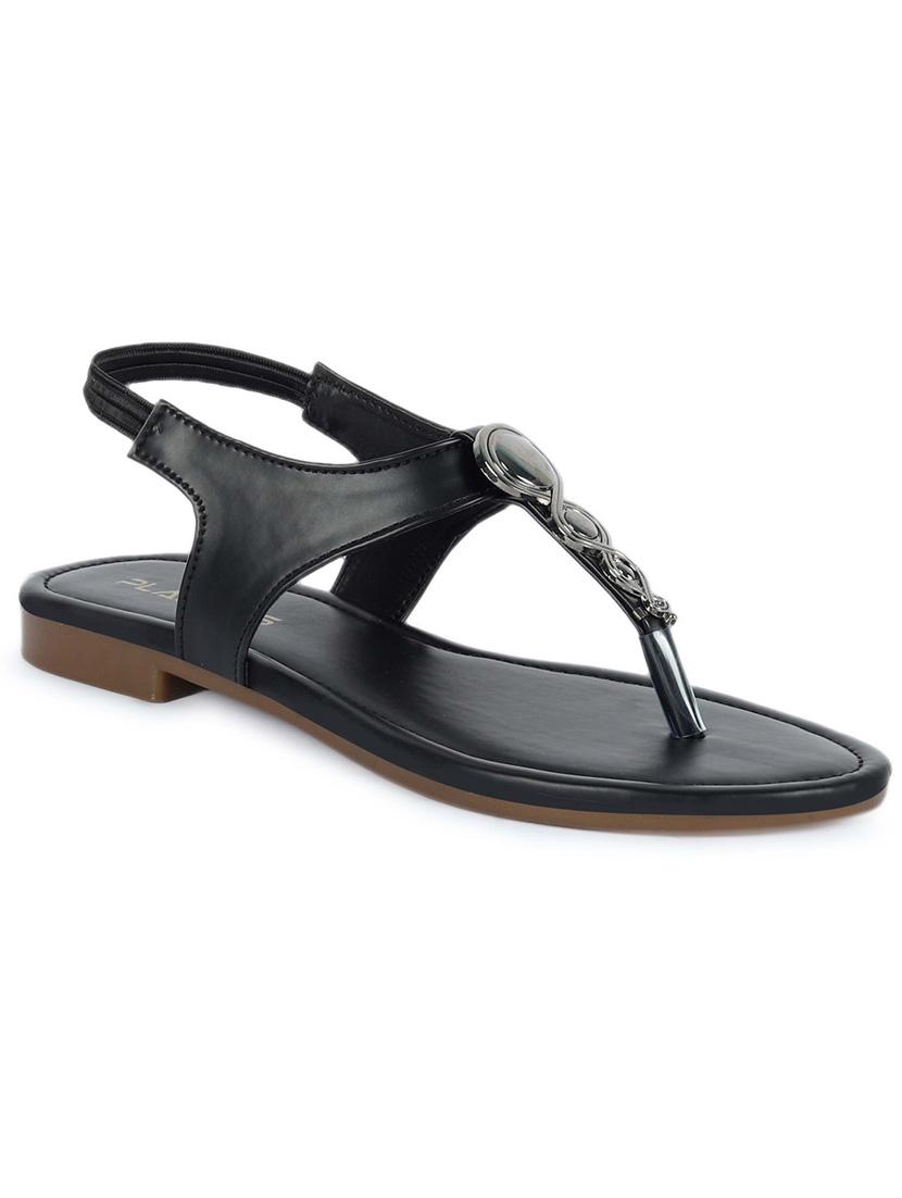 women black back strap sandal - 21582915 - Zoom Image - 0