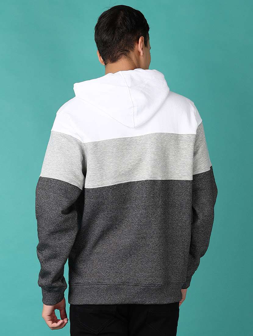 men long sleeves color block sweatshirt - 21582952 -  Standard Image - 3