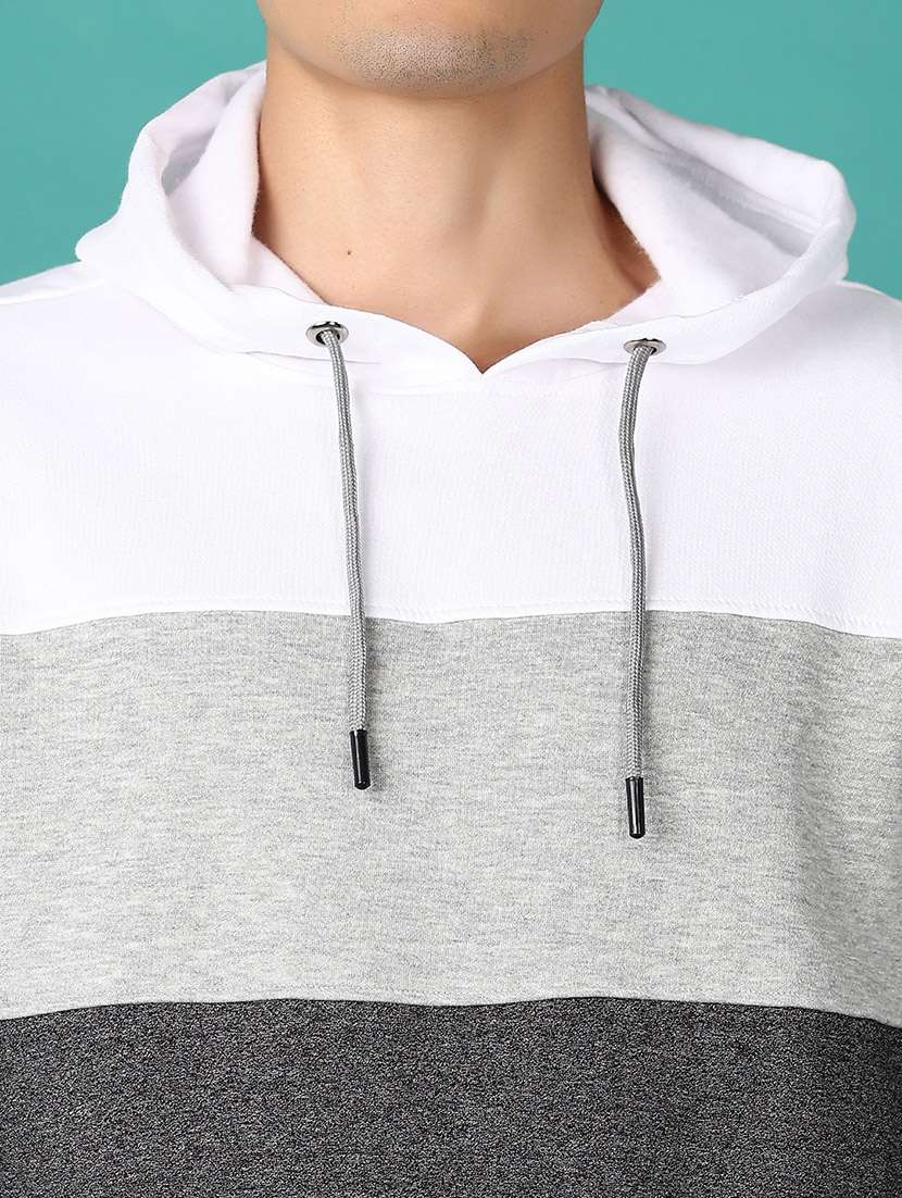 men long sleeves color block sweatshirt - 21582952 -  Standard Image - 5