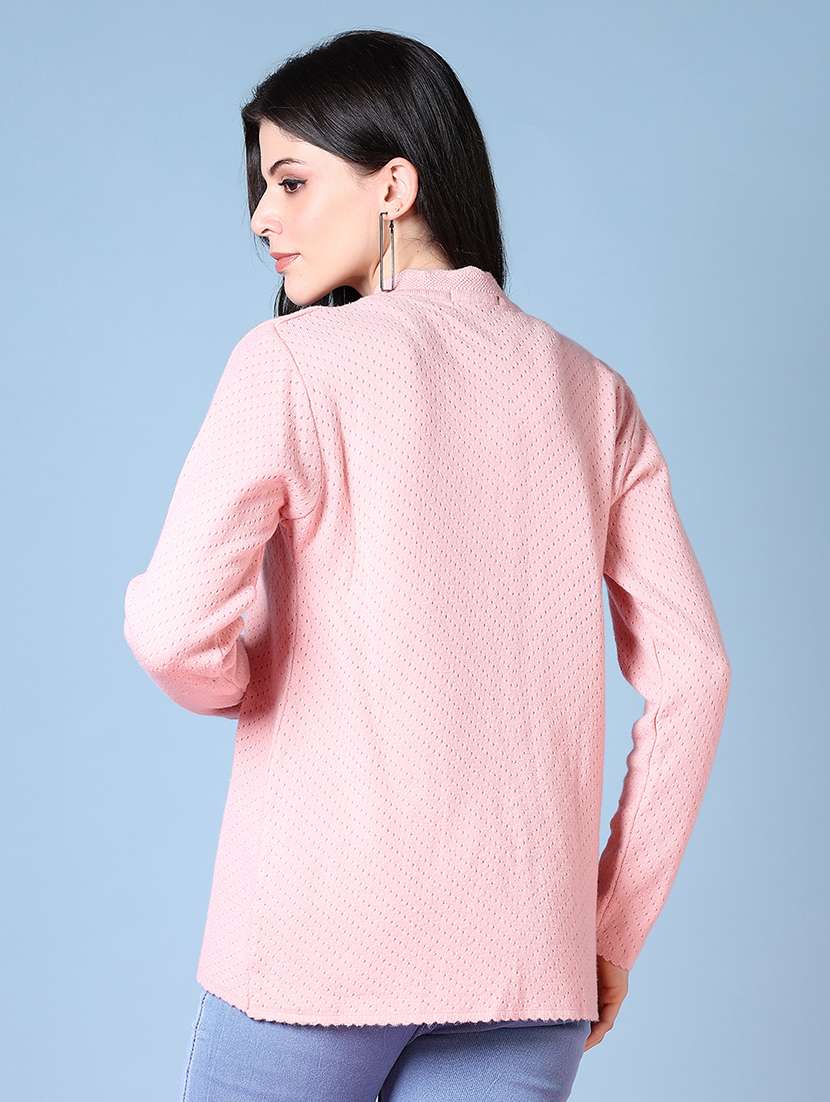 women self design long sleeve cardigan - 21582971 -  Standard Image - 3