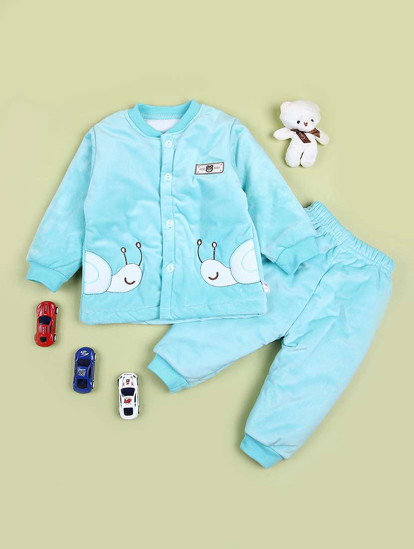 boys light blue solid full length sets