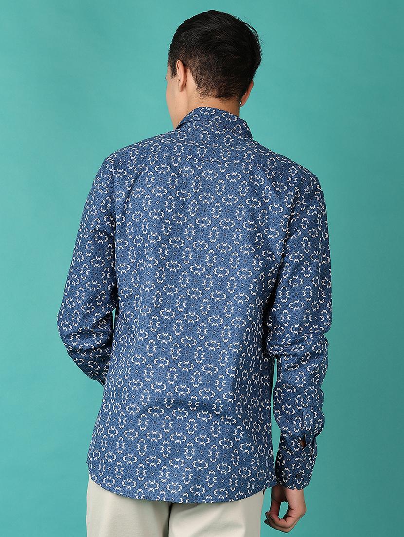 men long sleeves printed casual shirt - 21582991 - Standard Image - 3