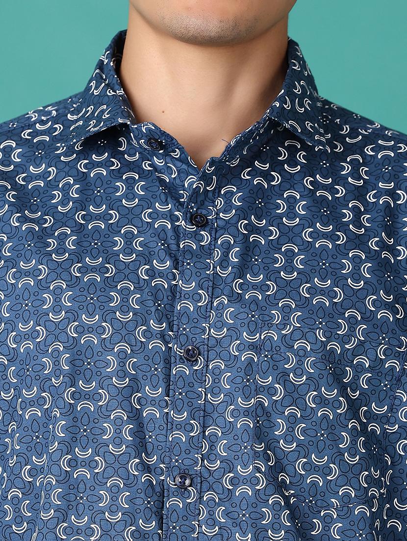 men long sleeves printed casual shirt - 21582991 - Standard Image - 5