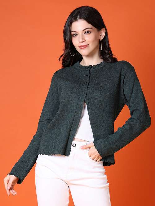 women solid long sleeve cardigan - 21583005 -  Standard Image - 0