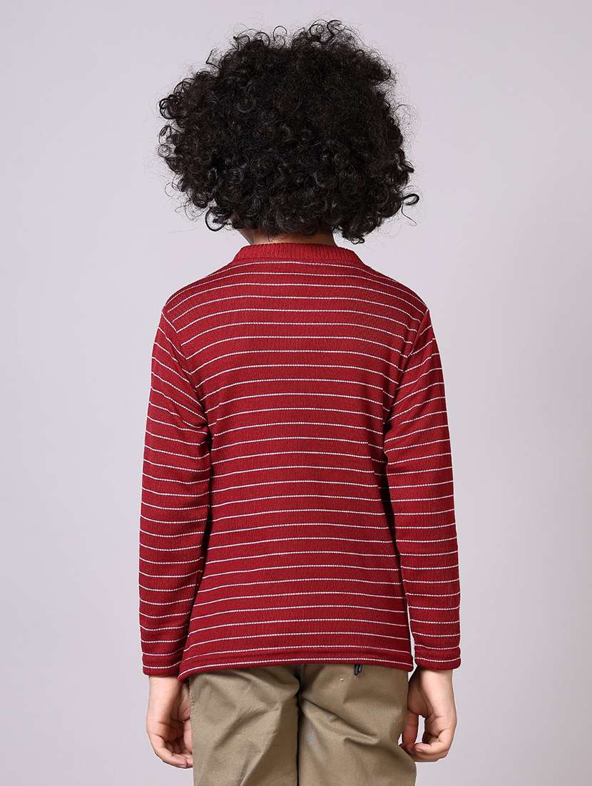 boys long sleeves striped sweater - 21583040 -  Standard Image - 3