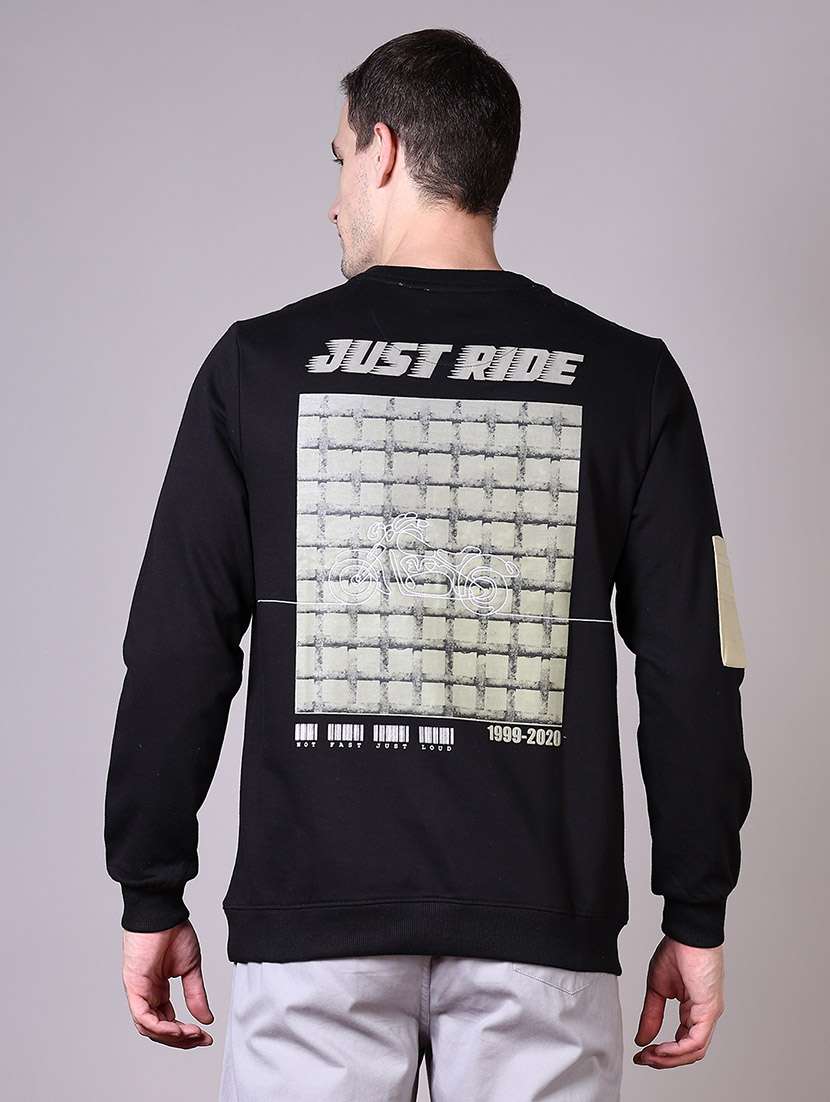 men long sleeves front & back print sweatshirt - 21583057 -  Standard Image - 3