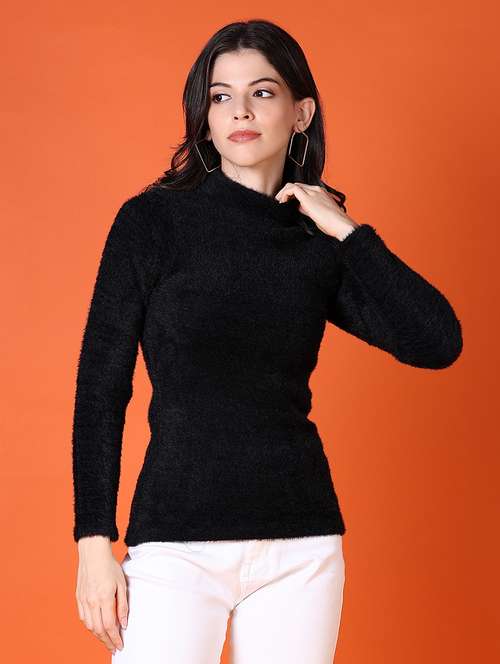 women long sleeves solid pullover - 21583065 -  Standard Image - 0