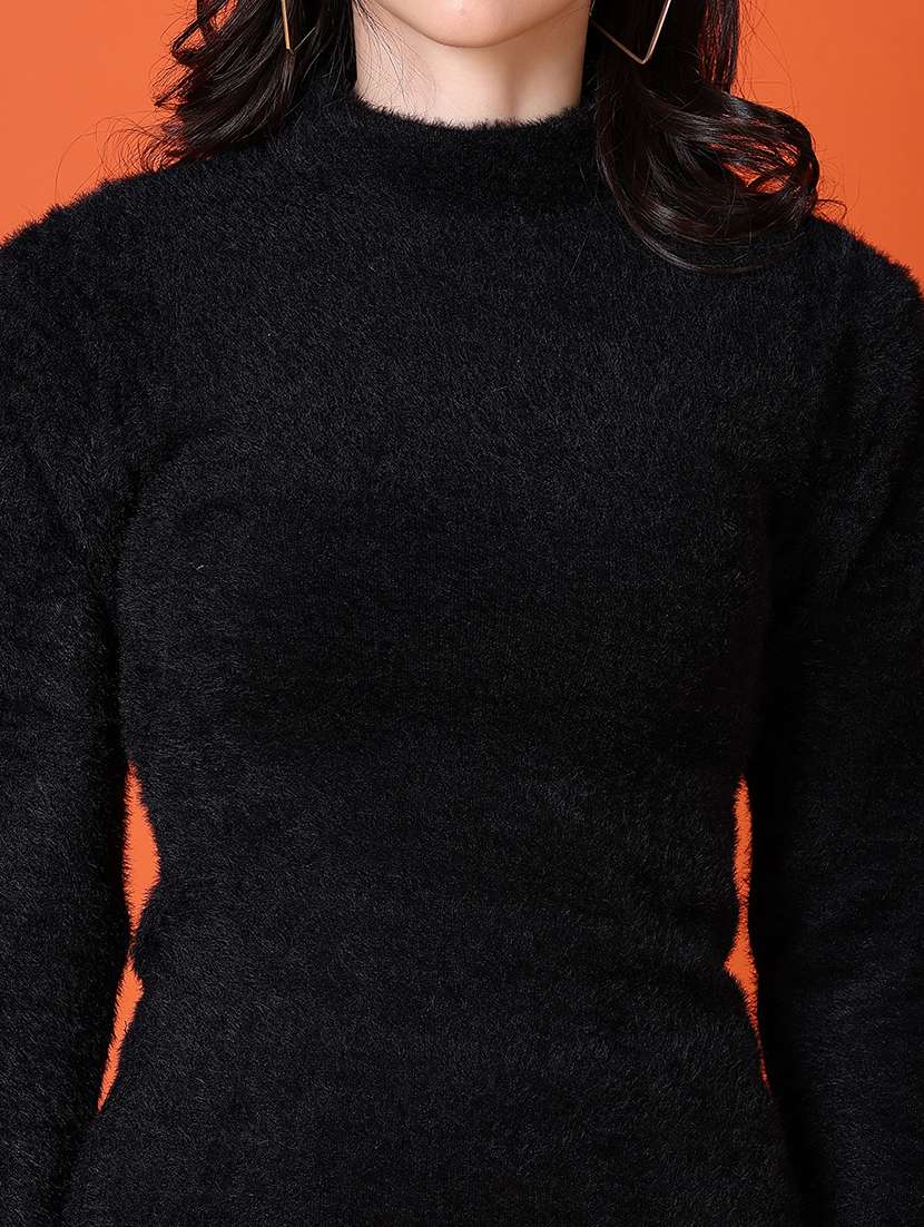 women long sleeves solid pullover - 21583065 -  Standard Image - 5