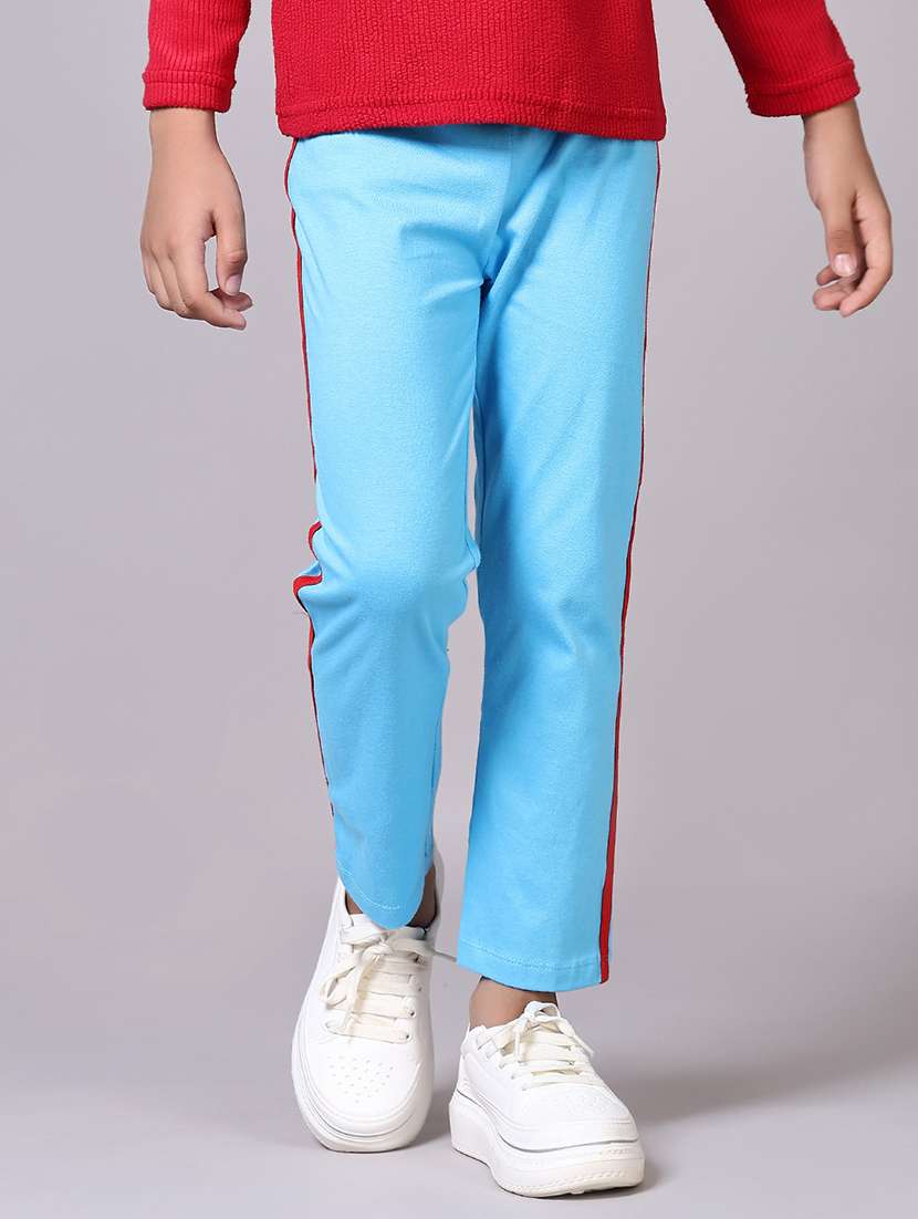 boys mid rise side tapered track pants
