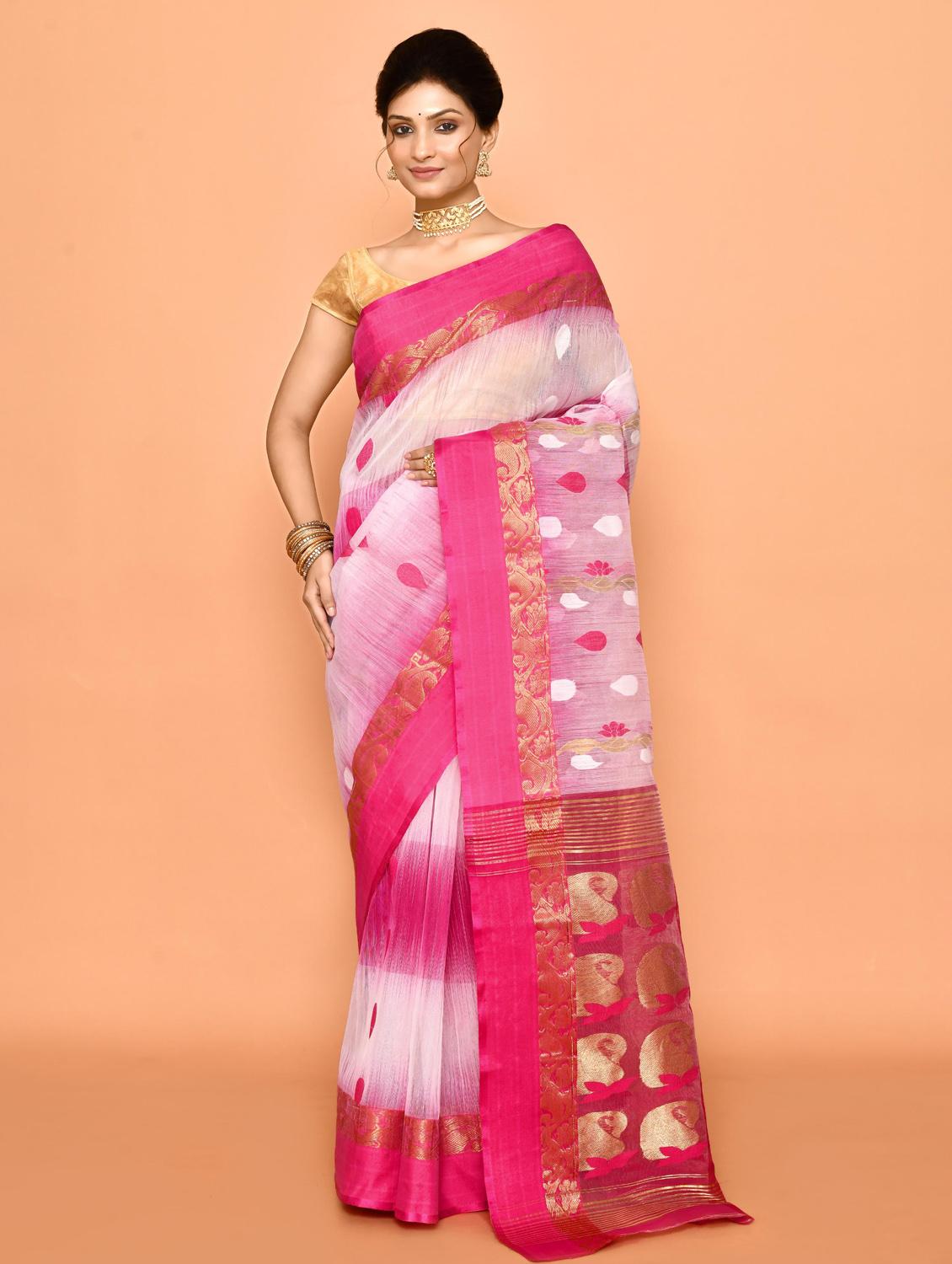 women self design handloom saree - 21583386 -  Zoom Image - 0