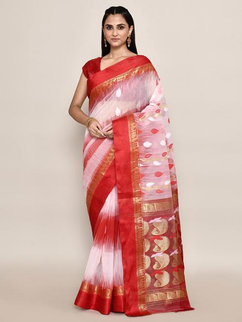 women self design handloom saree - 21583389 - Standard Image - 0