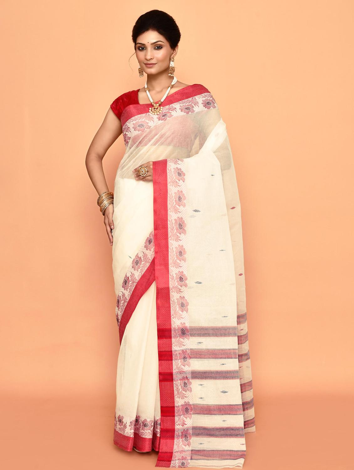 women self design handloom saree - 21583434 -  Zoom Image - 0