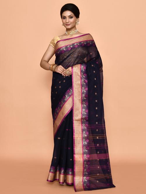 women self design handloom saree - 21583454 - Standard Image - 0