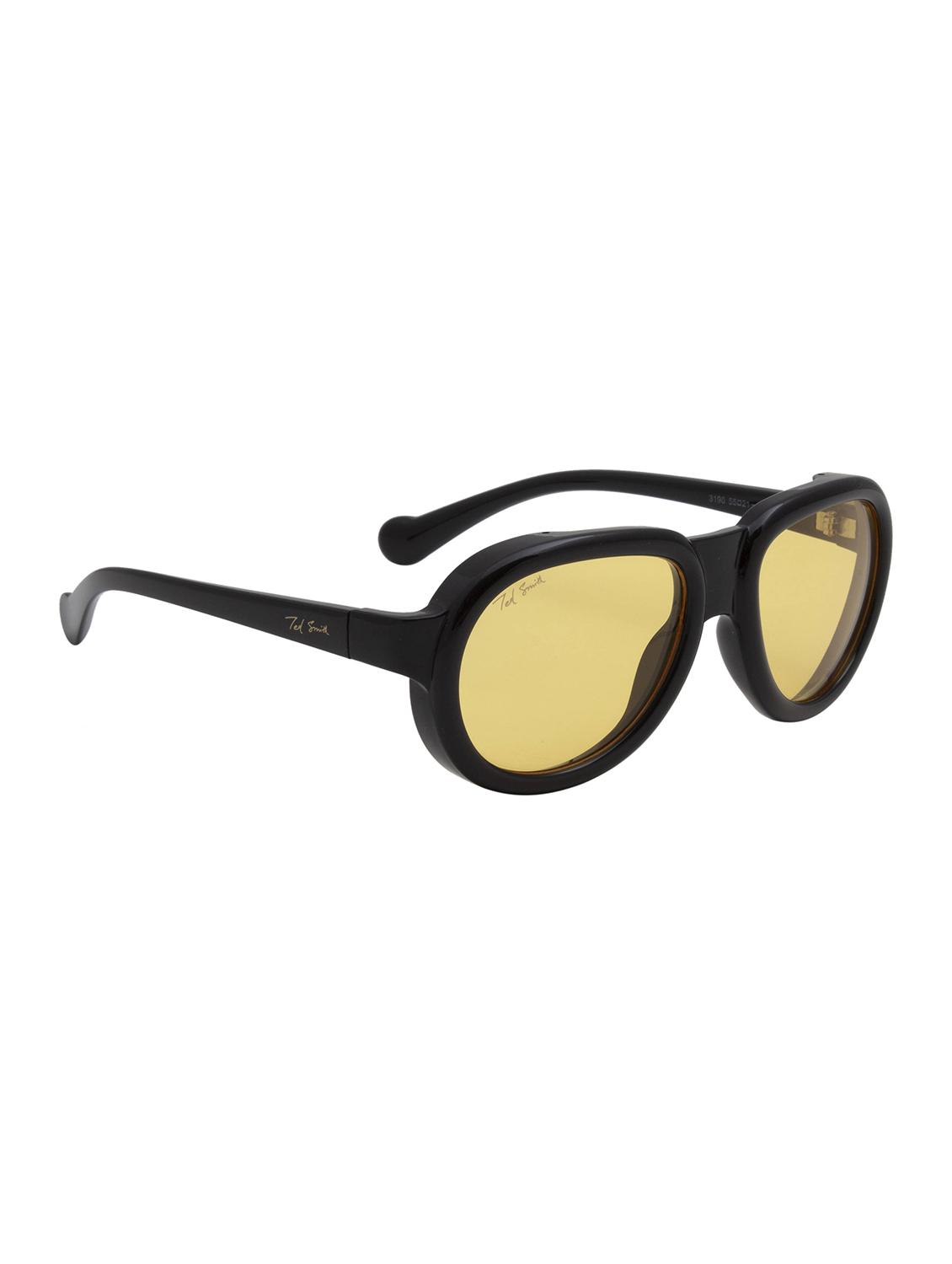 ted smith aviator yellow sunglasses for men women - 21584821 - Standard Image - 3