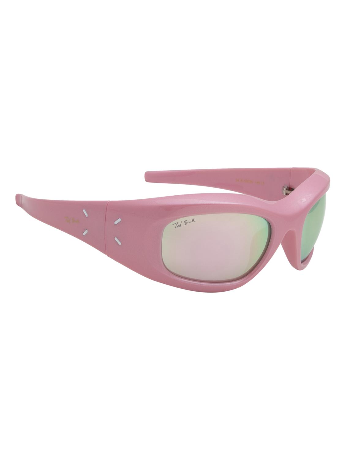 ted smith wrap-around grey sunglasses for men women - 21584827 - Standard Image - 3
