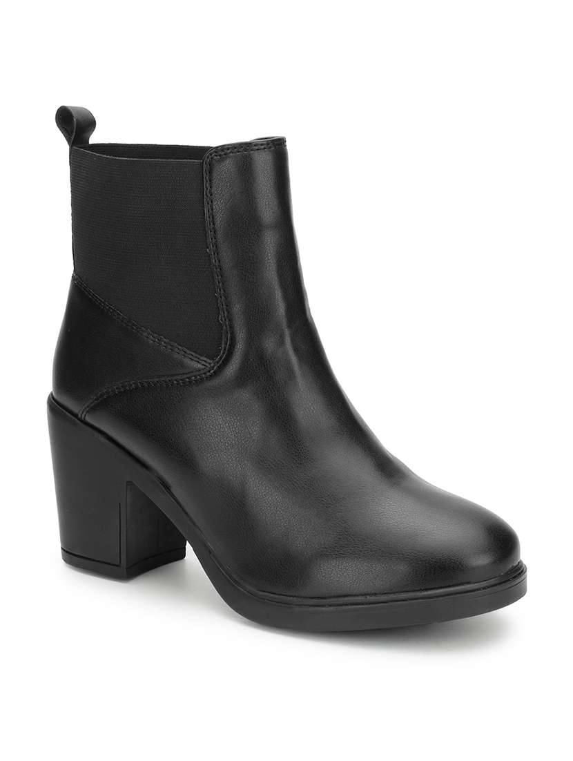 women black solid ankle boot - 21584864 -  Zoom Image - 0