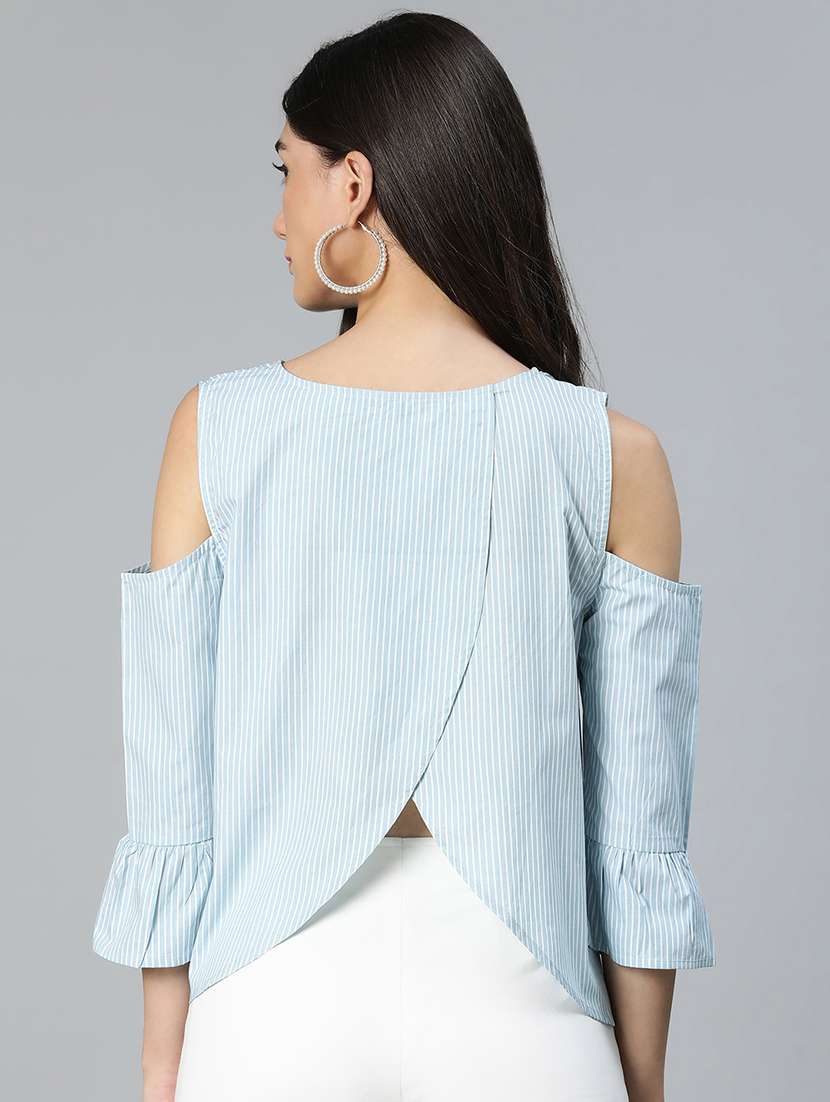 women striped printed embroidered detailed top - 21584941 -  Standard Image - 3