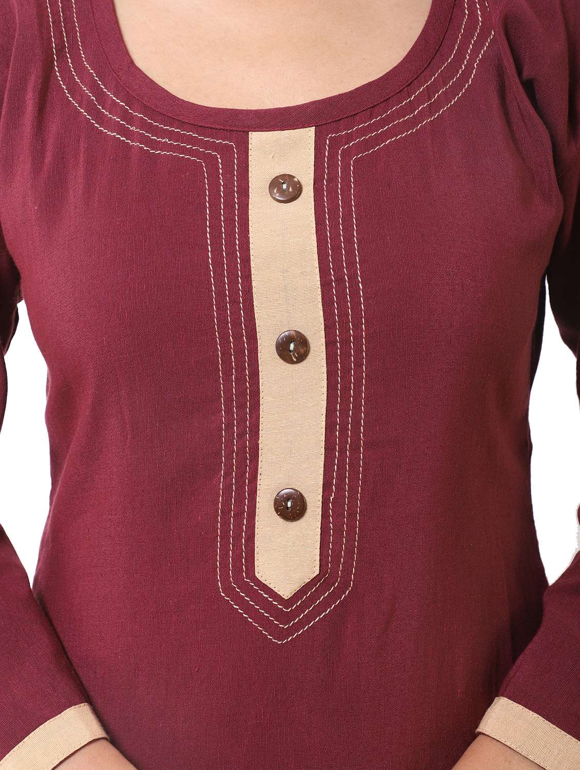 women pack of 2 solid straight kurta - 21585057 -  Standard Image - 8