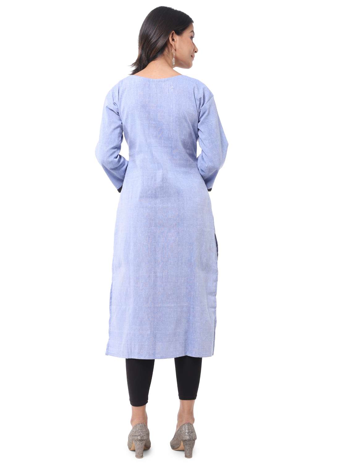 women pack of 2 solid straight kurta - 21585102 -  Standard Image - 3