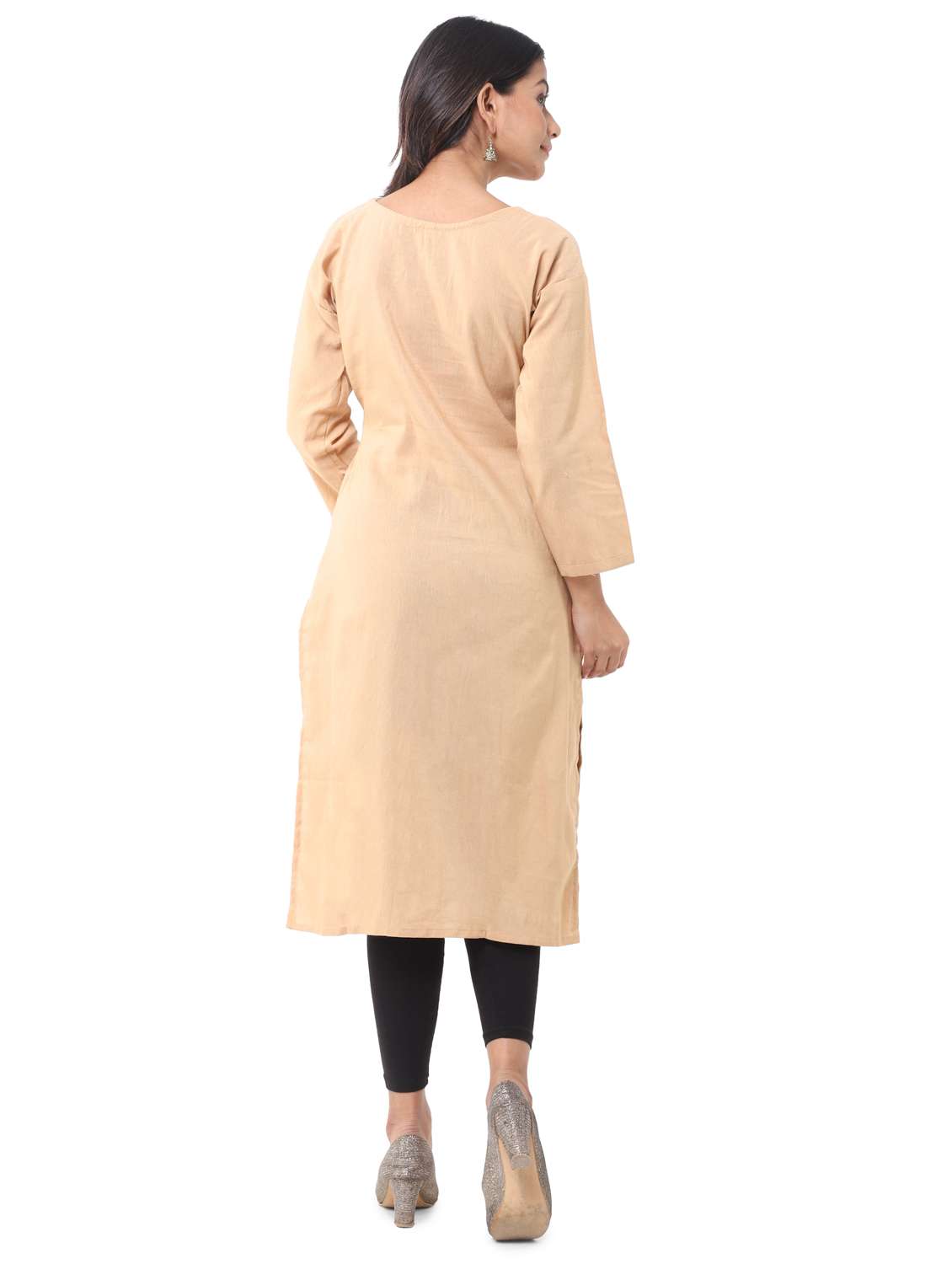 women pack of 2 solid straight kurta - 21585117 -  Standard Image - 3