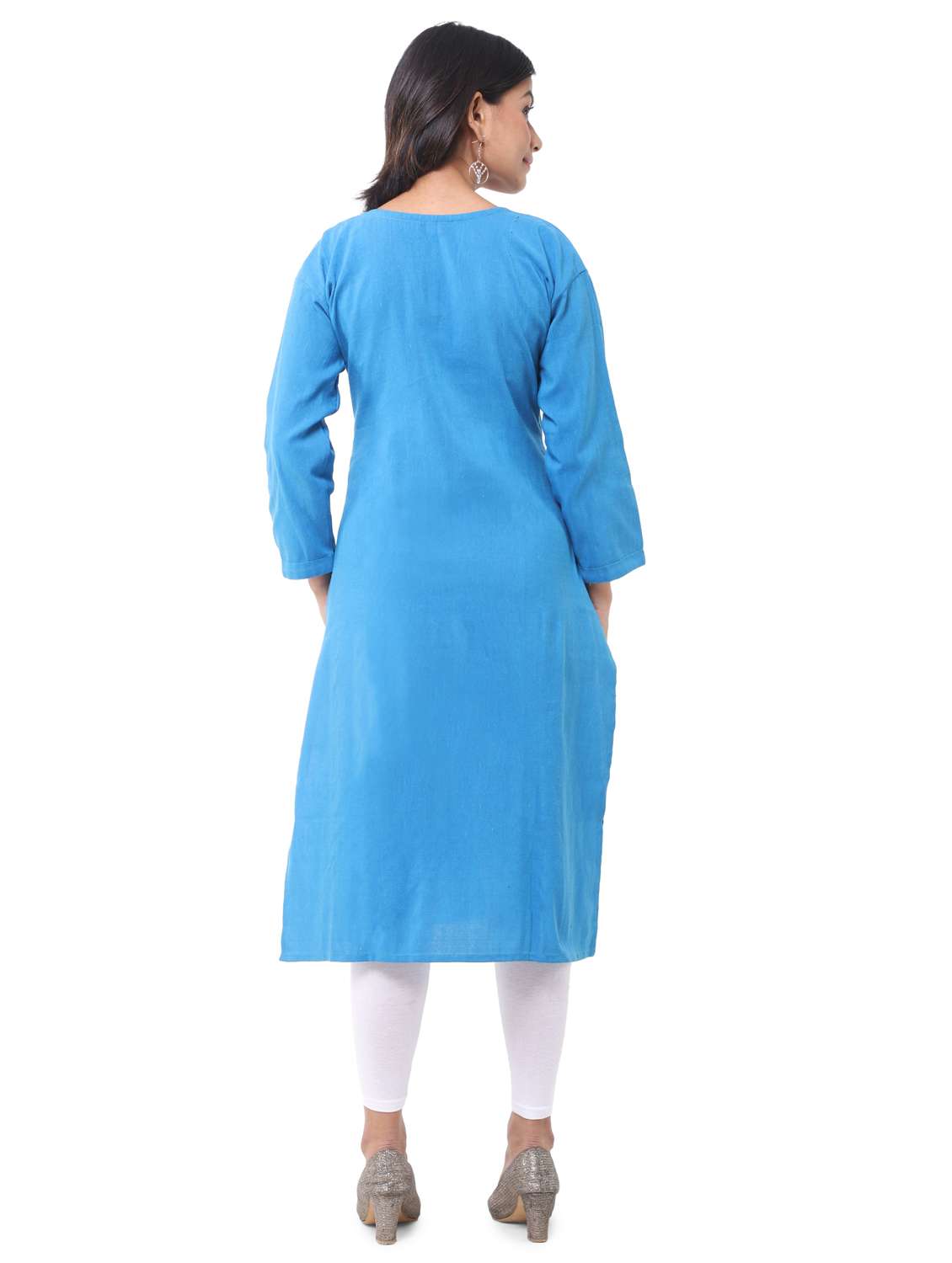 women pack of 2 solid straight kurta - 21585122 -  Standard Image - 3