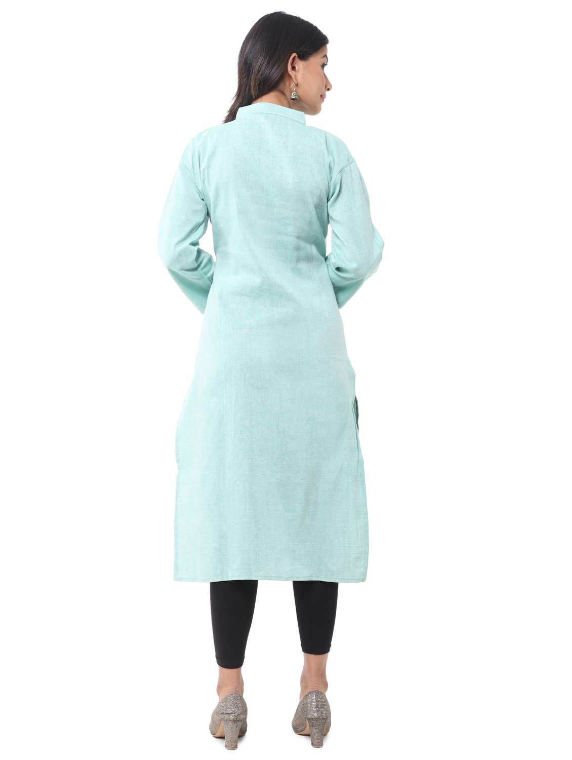 women pack of 2 solid straight kurta combo - 21585131 -  Standard Image - 3