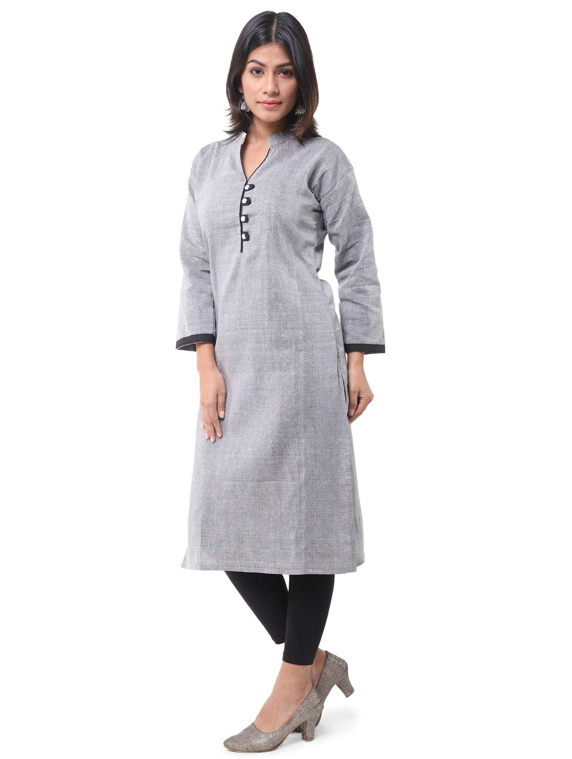 women pack of 2 solid straight kurta combo - 21585151 -  Standard Image - 3