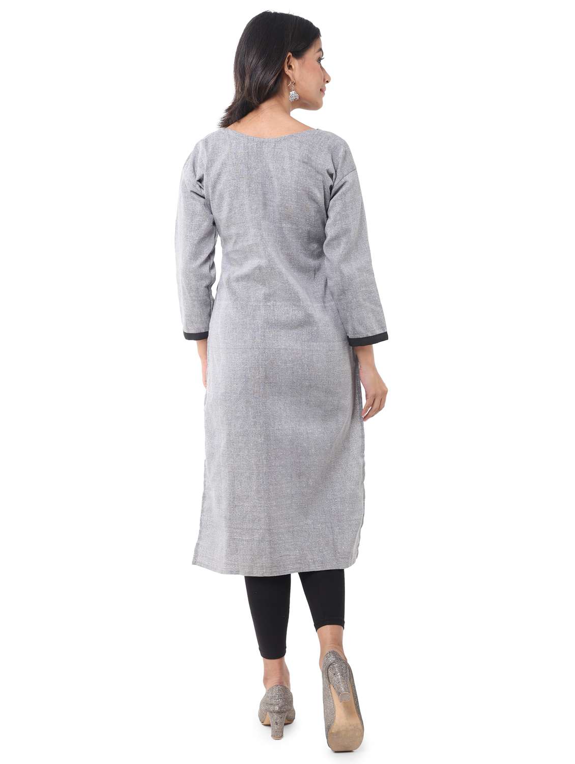 women pack of 2 solid straight kurta combo - 21585163 -  Standard Image - 3
