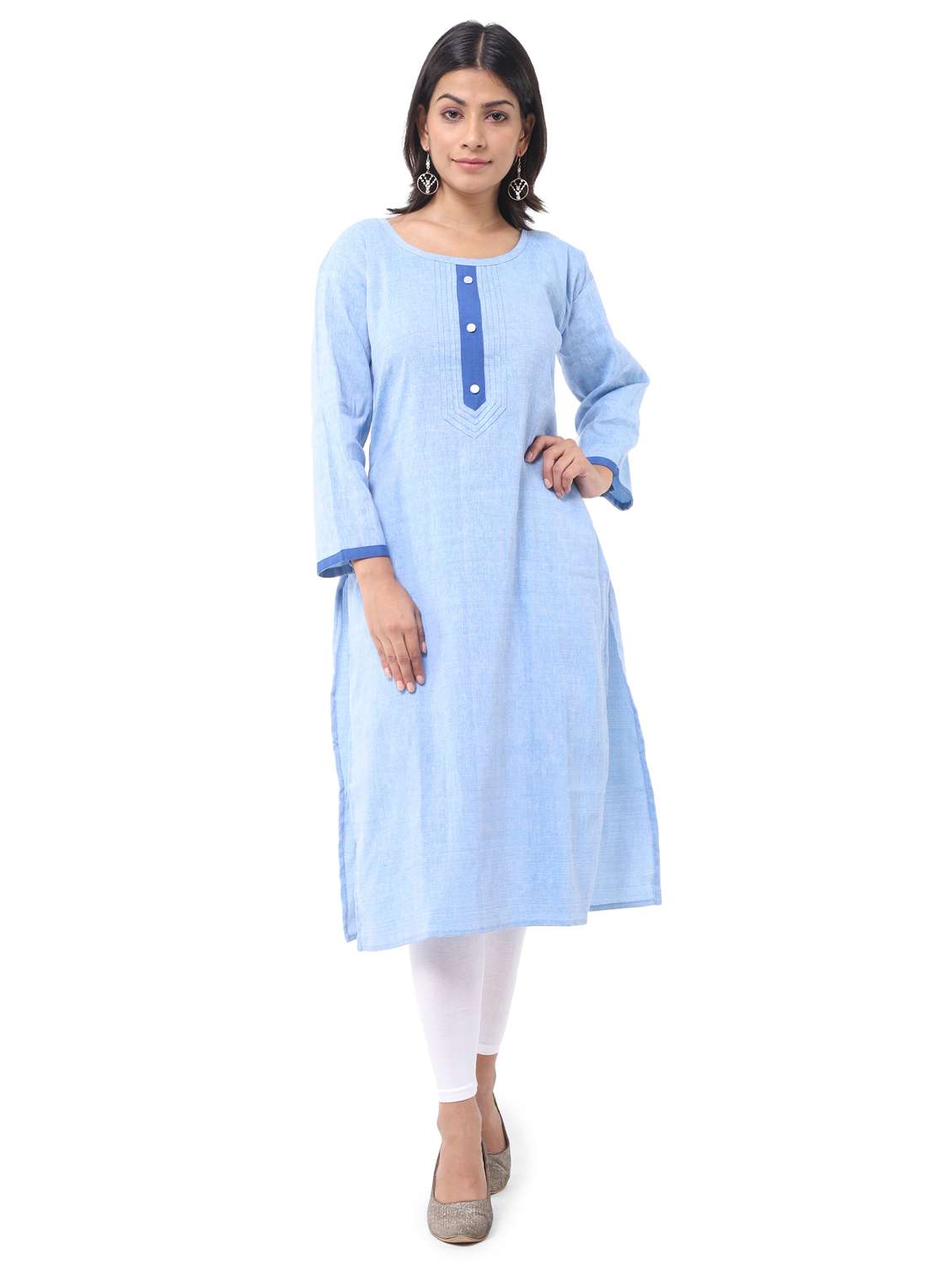 women pack of 2 solid straight kurta combo - 21585171 -  Standard Image - 5