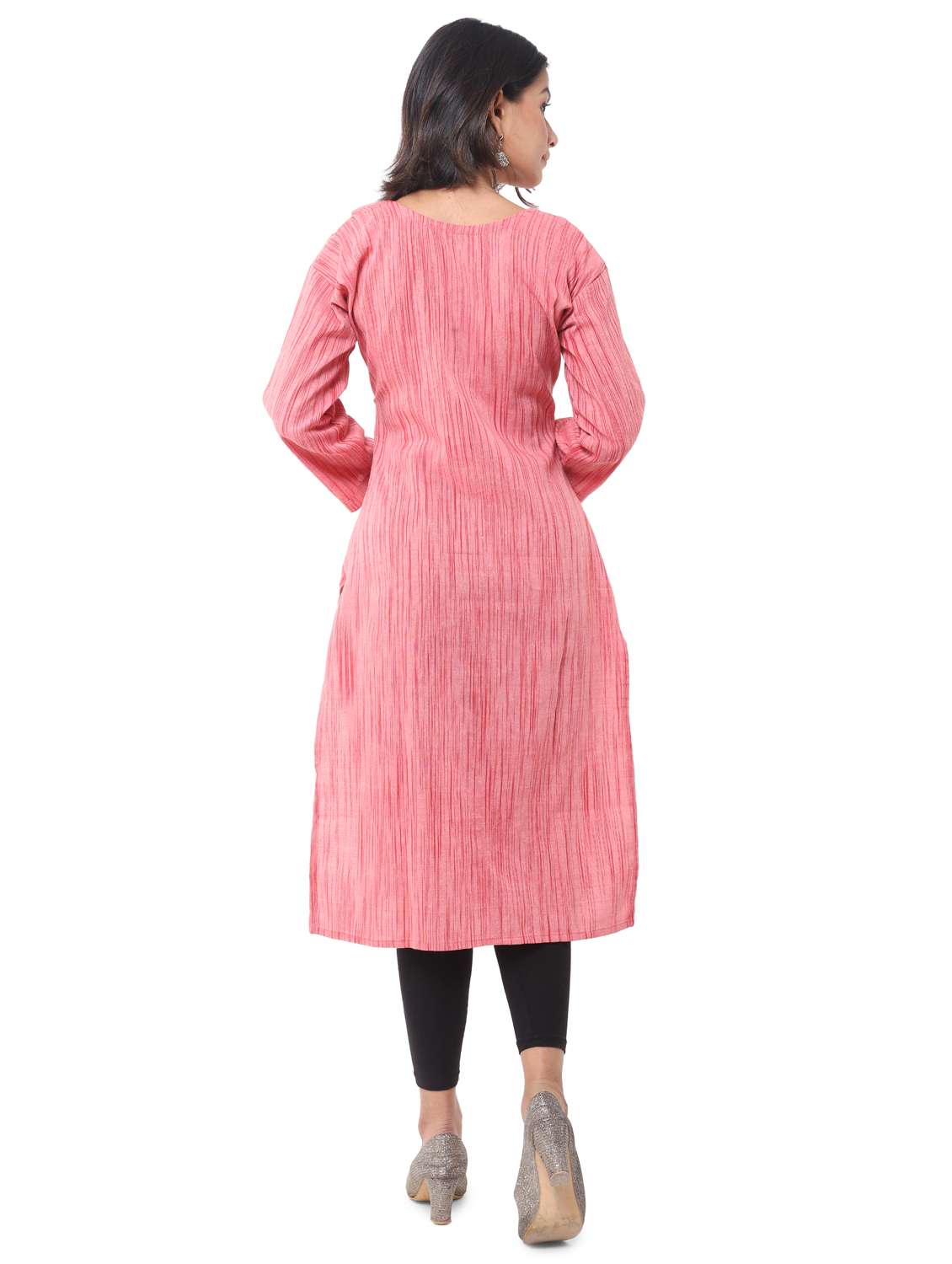  women pack of 2 solid straight kurta combo - 21585206 -  Standard Image - 3