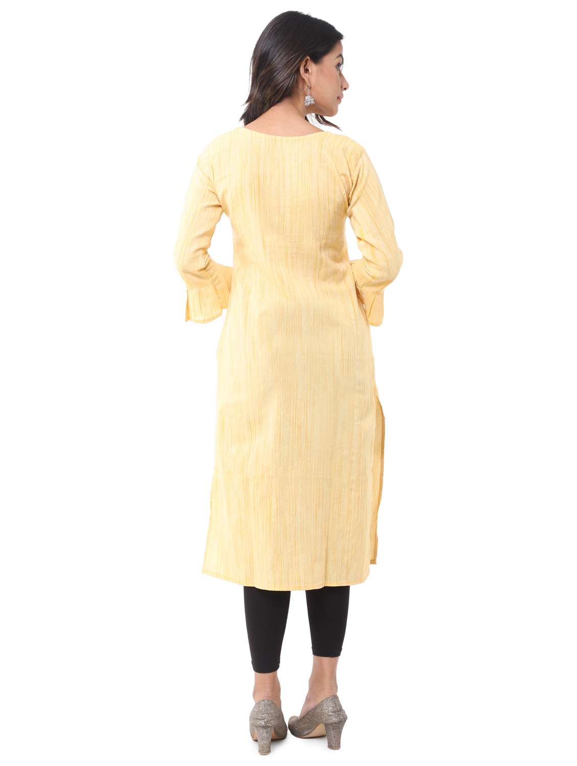  women pack of 2 solid straight kurta combo - 21585243 -  Standard Image - 3