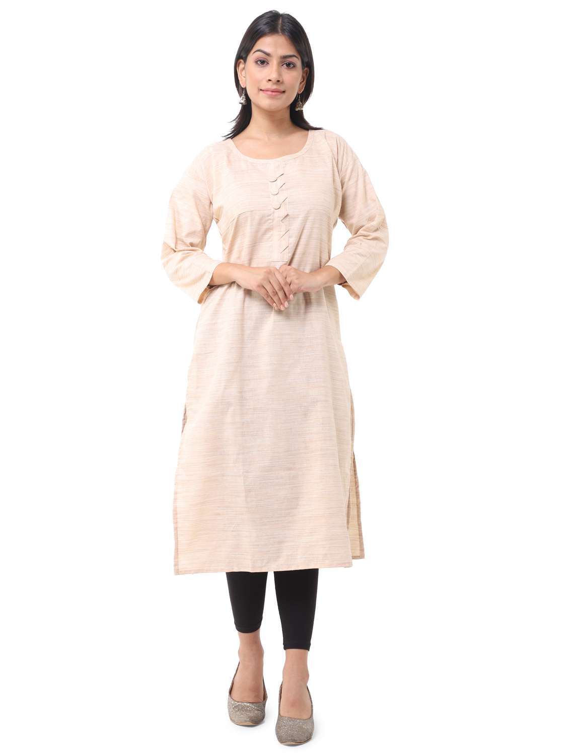  women pack of 2 solid straight kurta combo - 21585251 -  Standard Image - 5