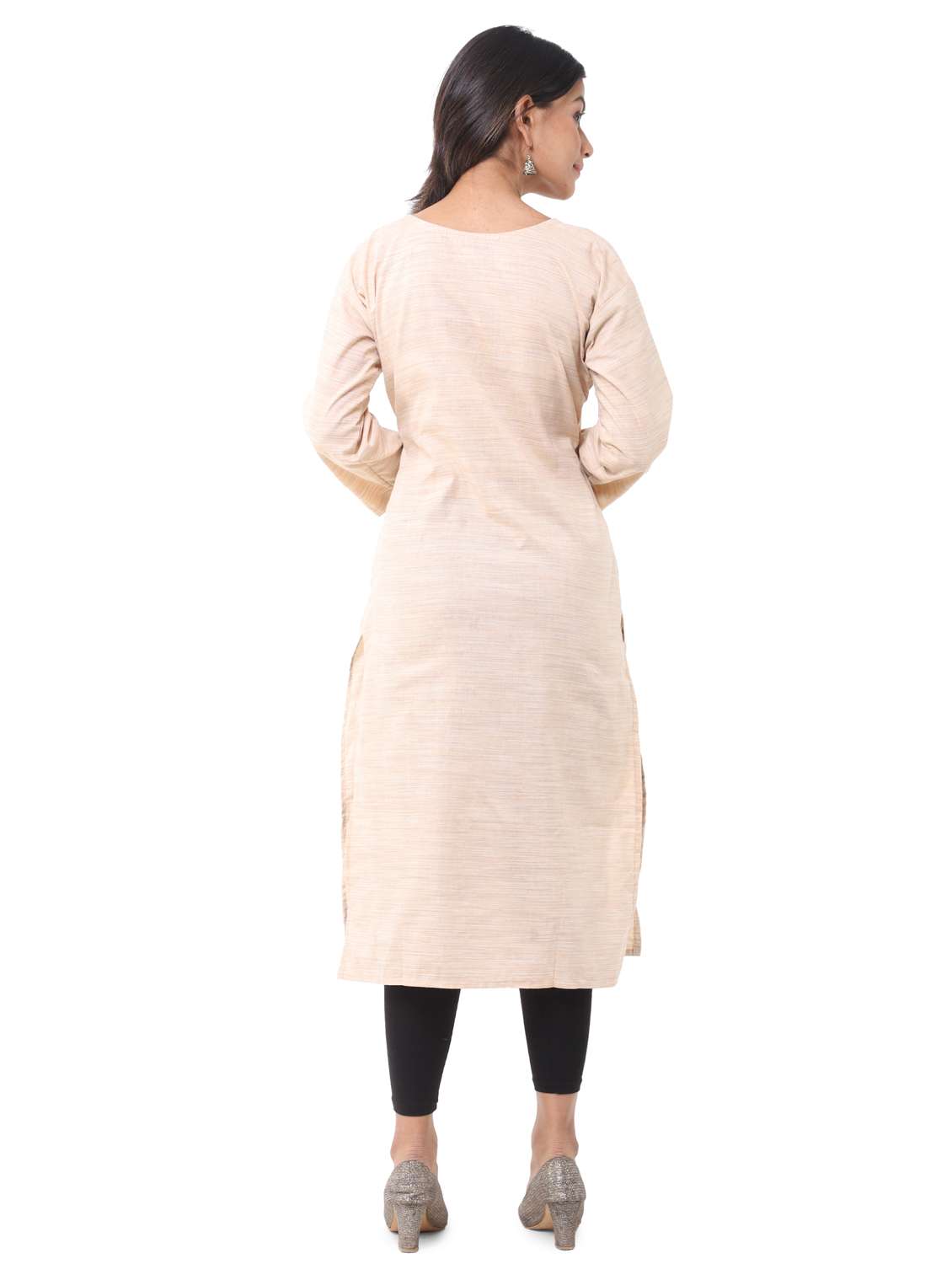  women pack of 2 solid straight kurta combo - 21585261 -  Standard Image - 3