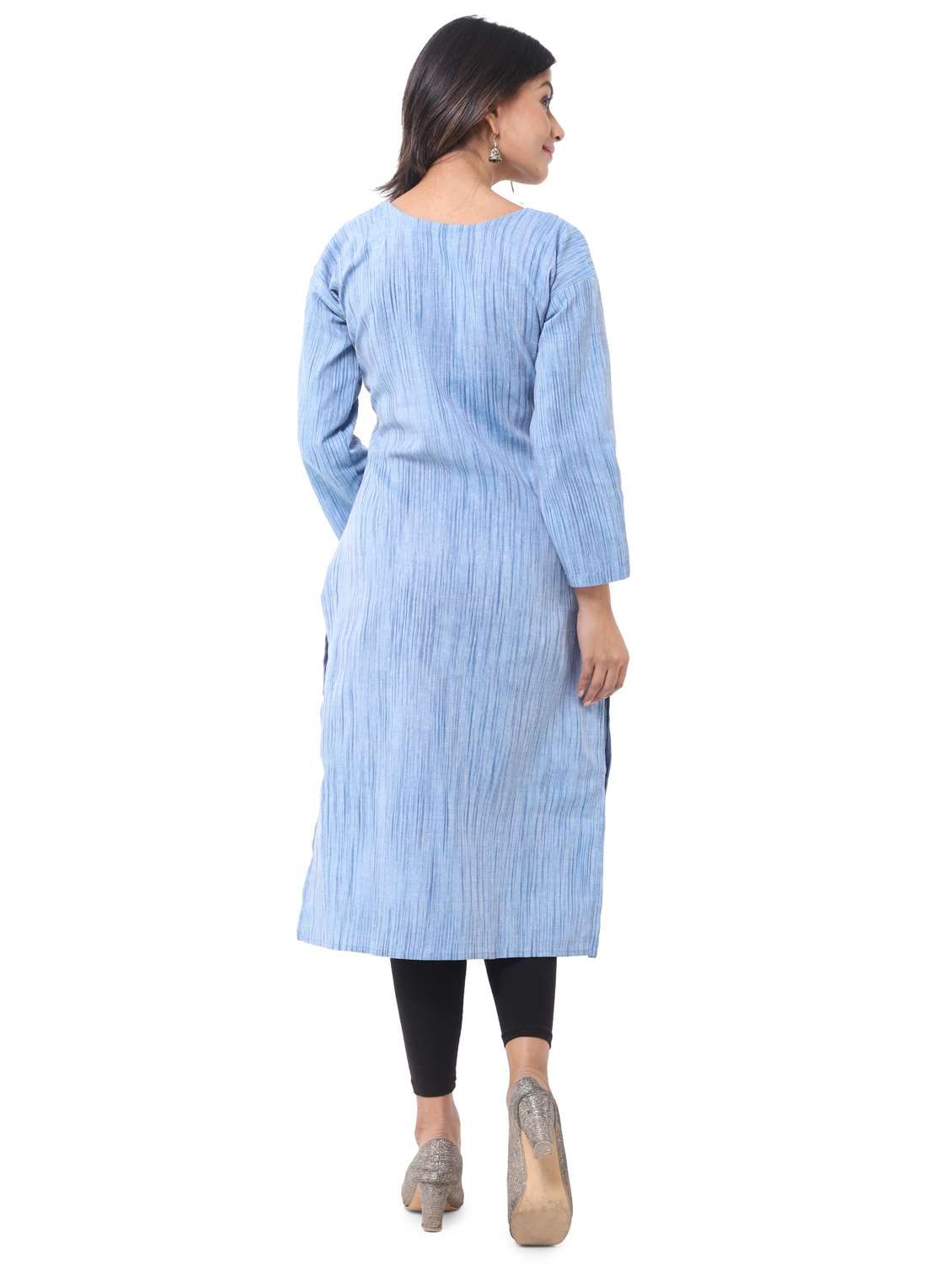  women pack of 2 solid straight kurta combo - 21585282 -  Standard Image - 3