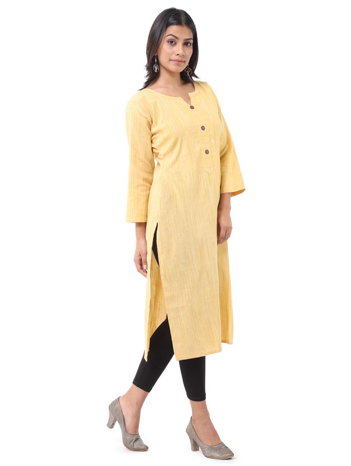 women pack of 2 solid straight kurta combo - 21585301 -  Standard Image - 3