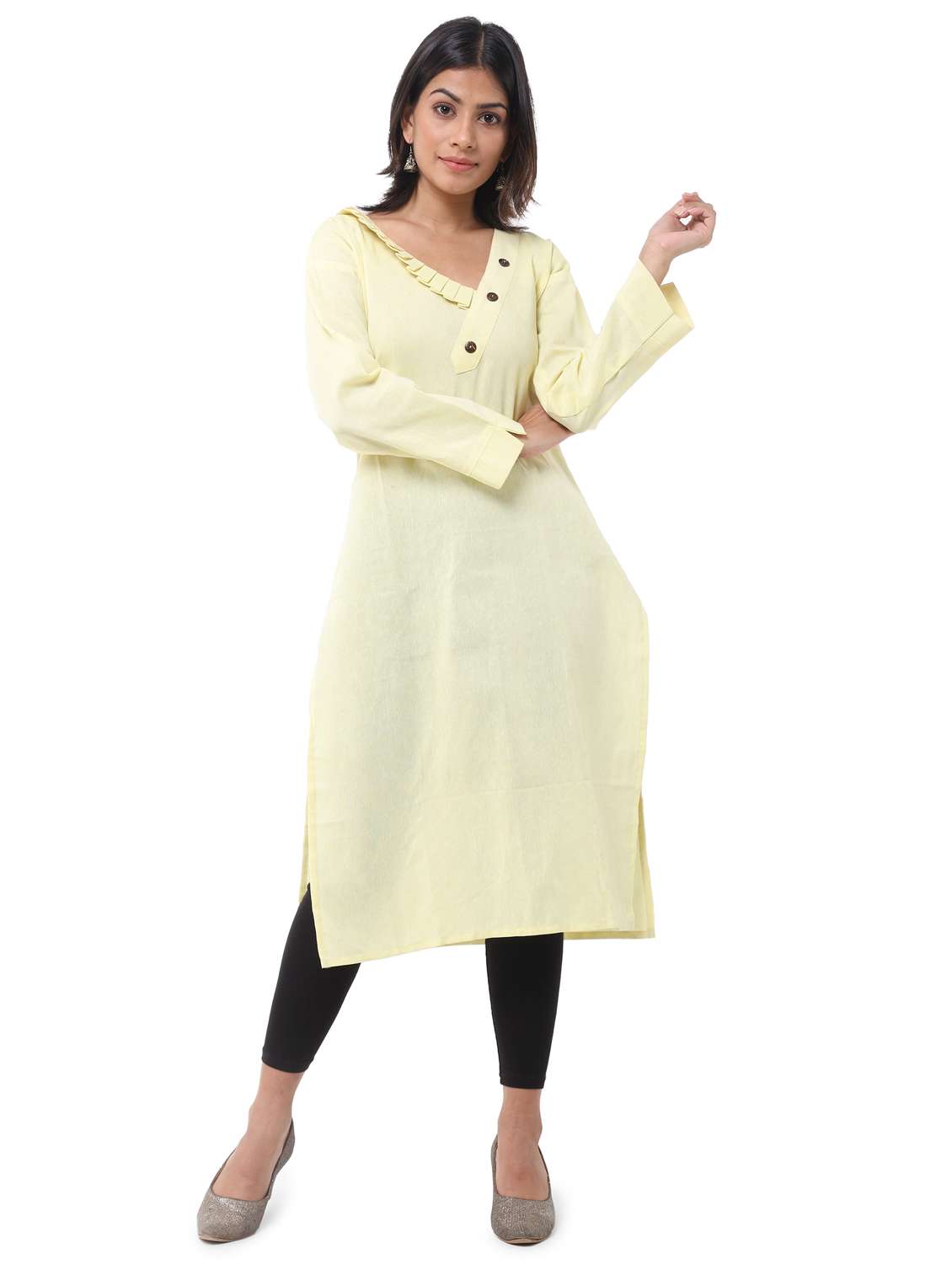 women pack of 2 straight kurta combo - 21585317 -  Standard Image - 5