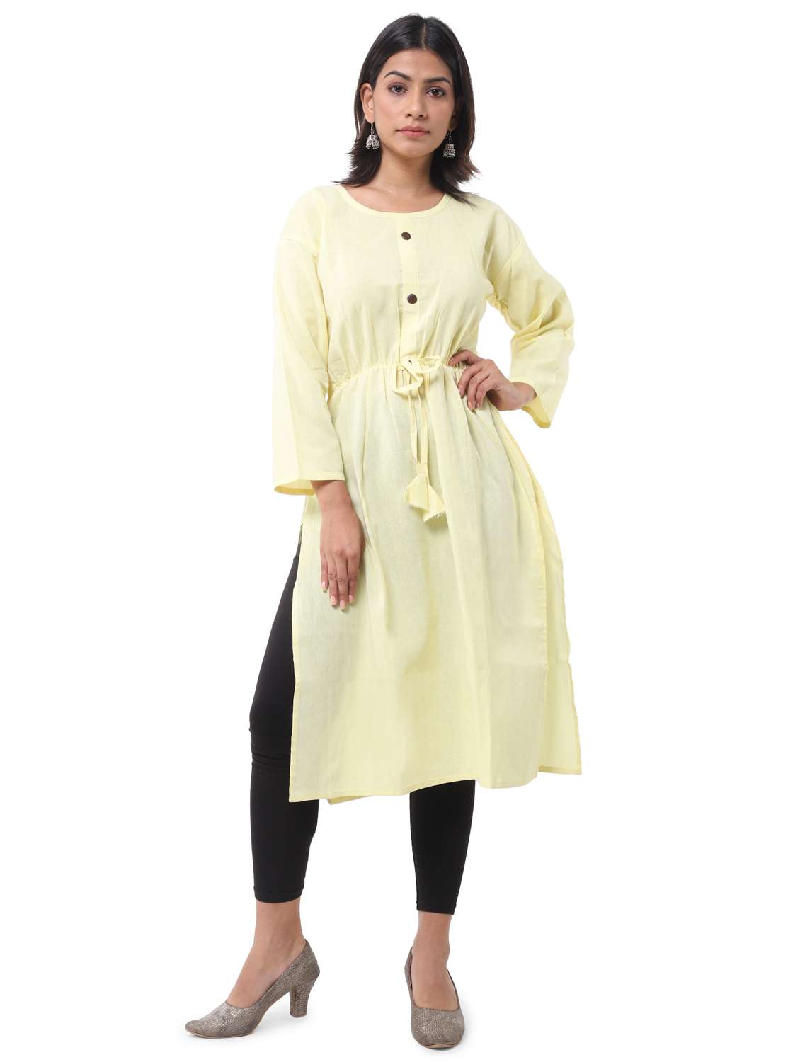 women pack of 2 solid a-line kurta - 21585370 -  Standard Image - 5