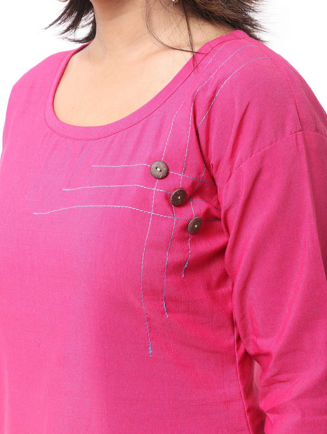 women pack of 2 solid straight kurta - 21585377 -  Standard Image - 8