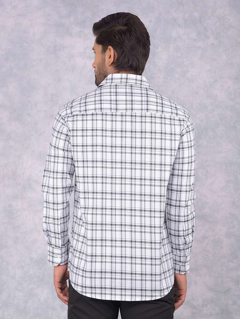 men checkered regular fit casual shirt - 21585649 -  Standard Image - 3