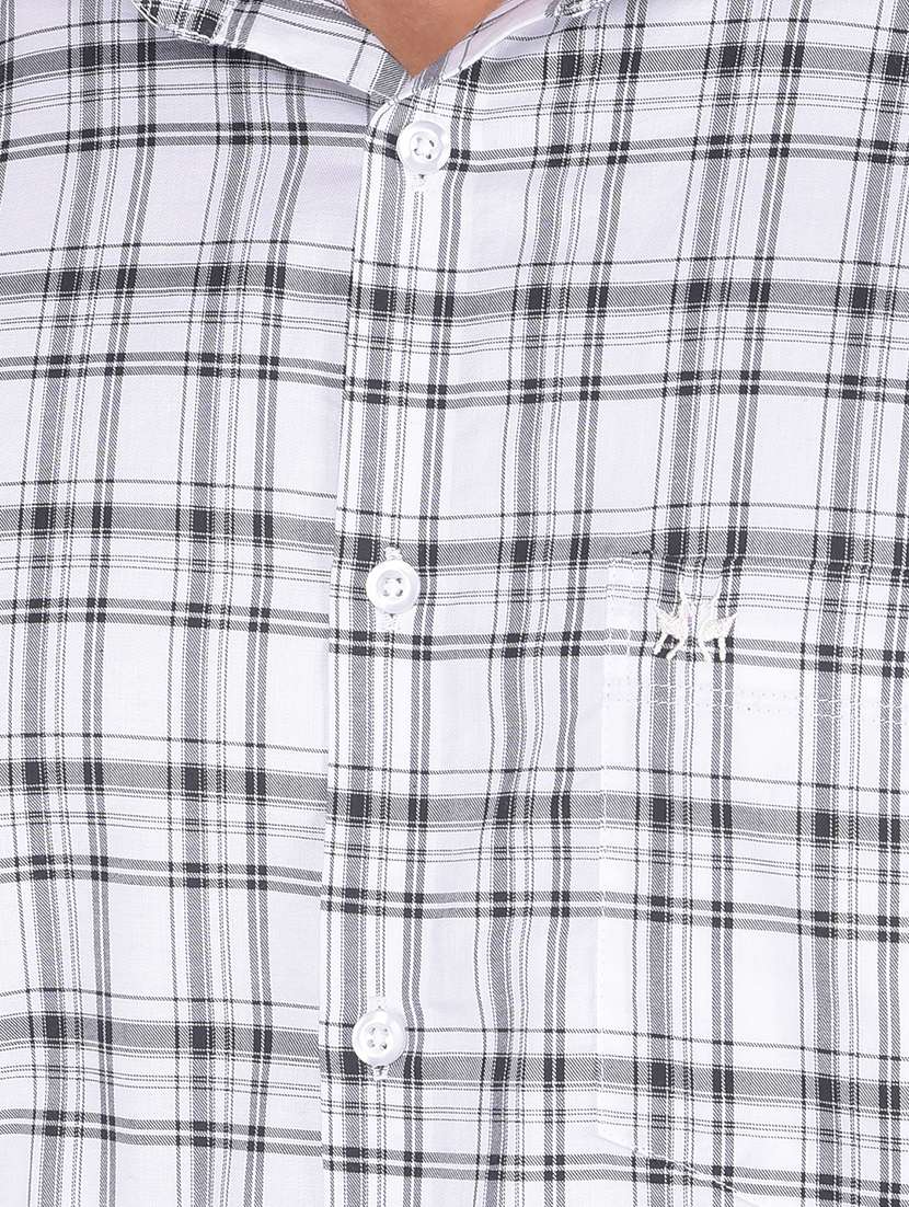 men checkered regular fit casual shirt - 21585649 -  Standard Image - 5