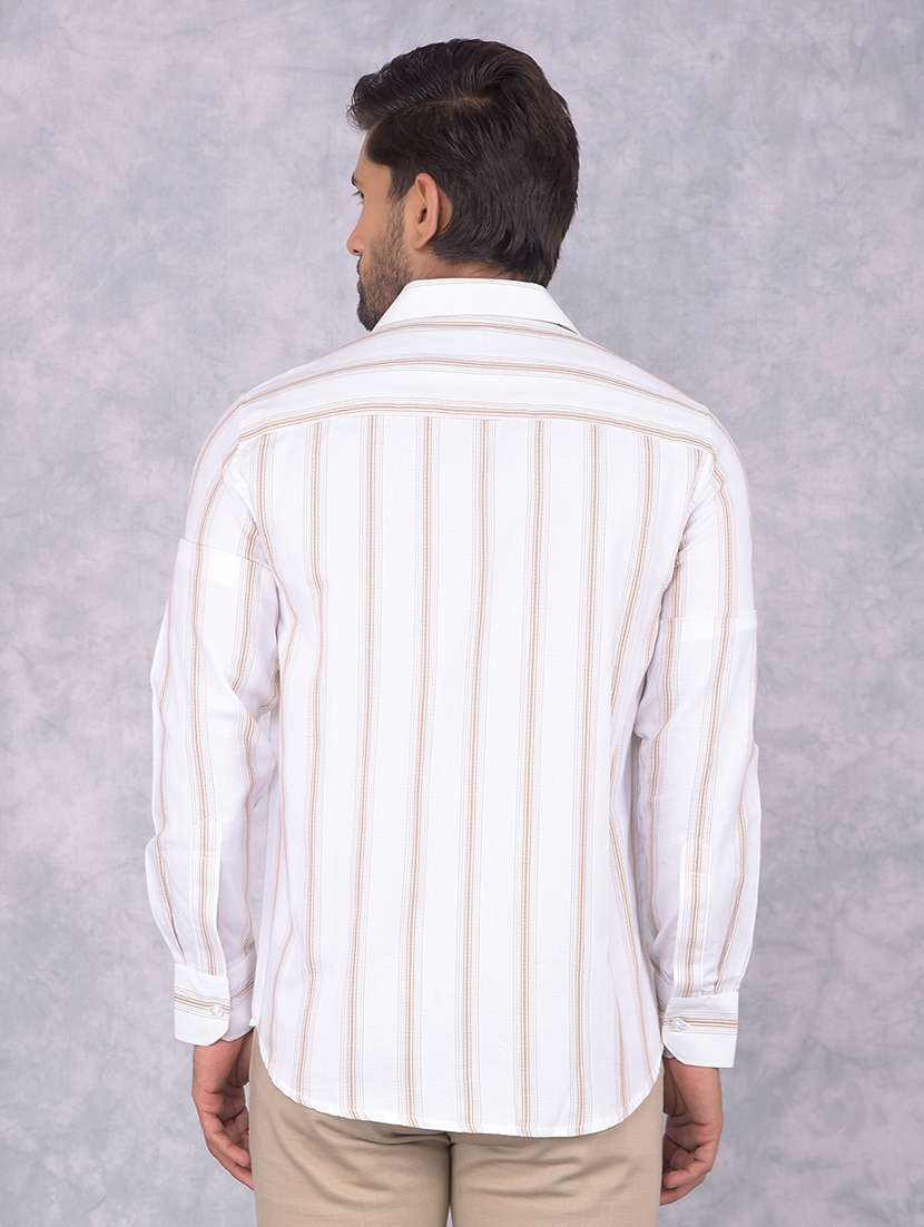 Men Striped Regular Fit Casual Shirt - 21585655 -  Standard Image - 3