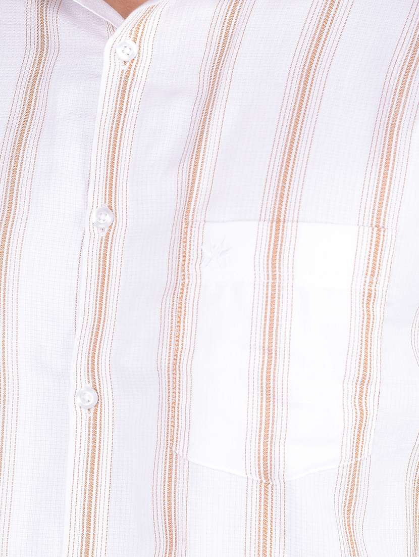 Men Striped Regular Fit Casual Shirt - 21585655 -  Standard Image - 5
