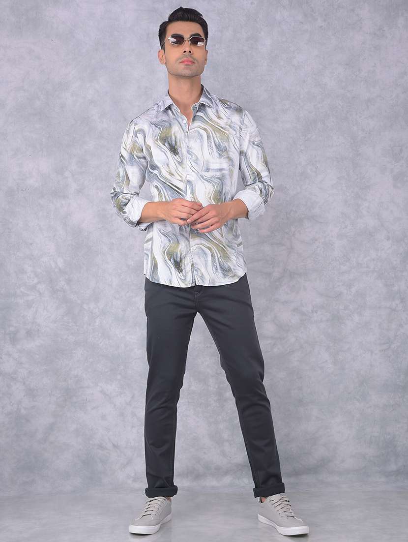 men printed regular fit casual shirt - 21585657 -  Standard Image - 5