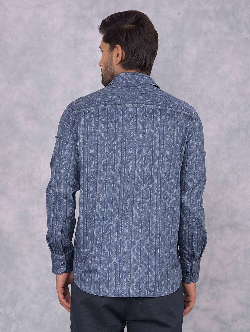 men printed regular fit casual shirt - 21585660 -  Standard Image - 3