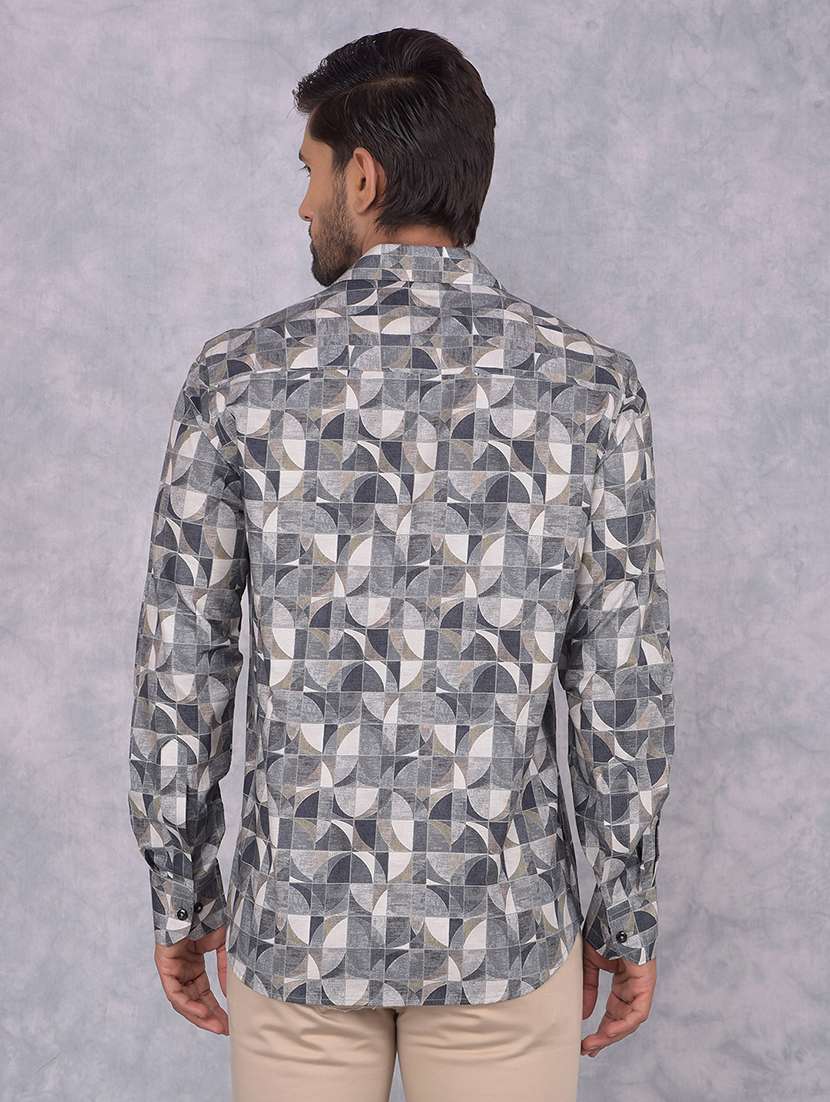 men printed regular fit casual shirt - 21585667 -  Standard Image - 3
